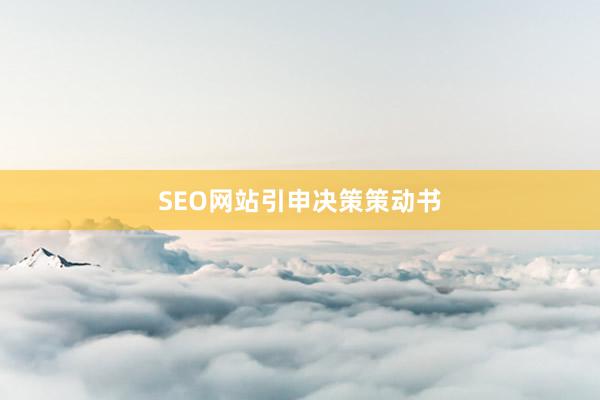 SEO网站引申决策策动书
